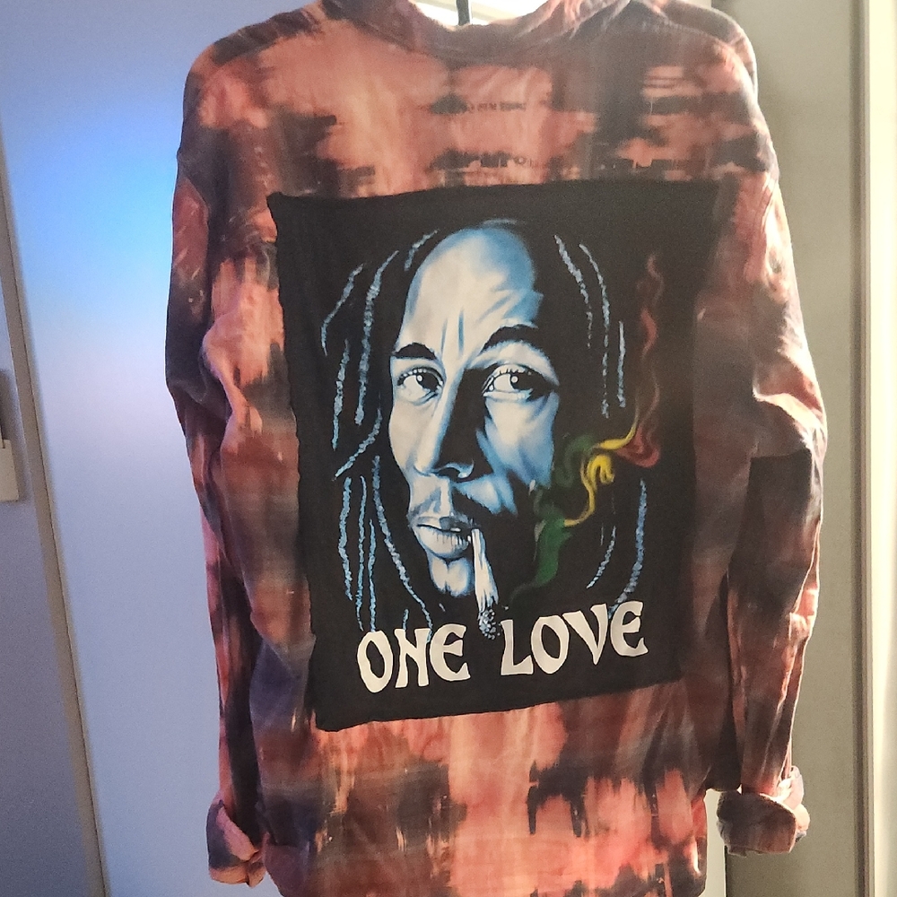Upclycled Bob Marley Flannel